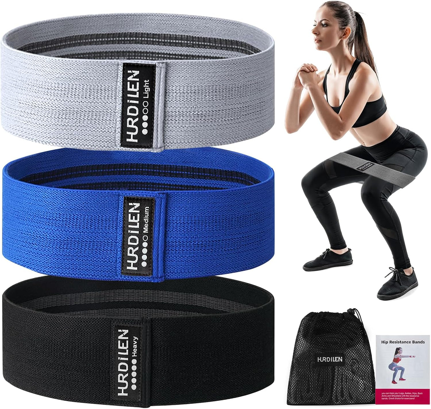 Professional Resistance Bands for Exercise - Adjustable Elastic Stretch Bands for Home Fitness, Strength Training, and Physical Therapy with Carry Bag for Men and Women