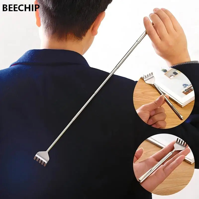 Portable Adjustable Telescopic Back Scratcher and Massage Tool for Itch Relief