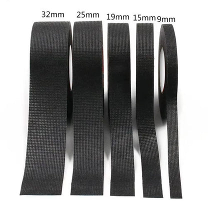 Heat-Resistant Electrical Tape Bundle for Auto Wiring Insulation and Cable Organization - Waterproof Fabric Cloth Wrap with Adhesive