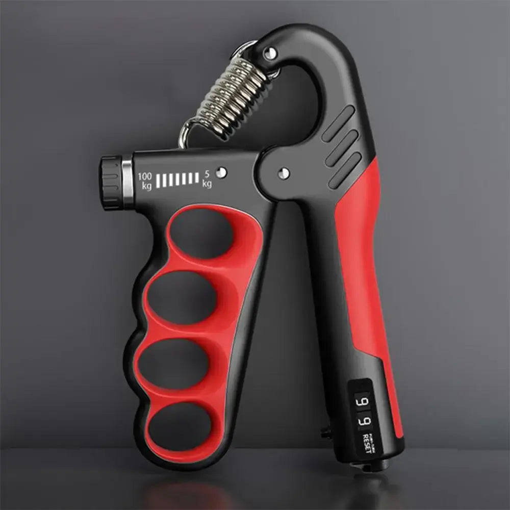 Adjustable Digital Hand Gripper with LCD Display, 5-100Kg Forearm Strength Trainer for Home Gym Workouts