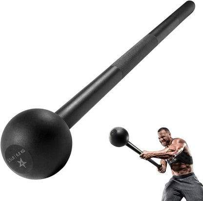 Steel Mace Bell for Versatile Strength Training - Suitable for Full Body, Shoulder, Grip, and Forearm Workouts with Weights Ranging from 5 to 30 LB for All Fitness Levels