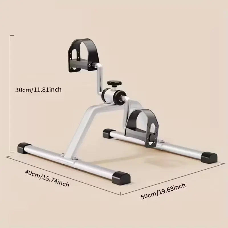 Adjustable Mini Exercise Bike for Seniors - Portable Under Desk Pedal Exerciser for Muscle Recovery and Strength Training, Ideal Father's Day Gift