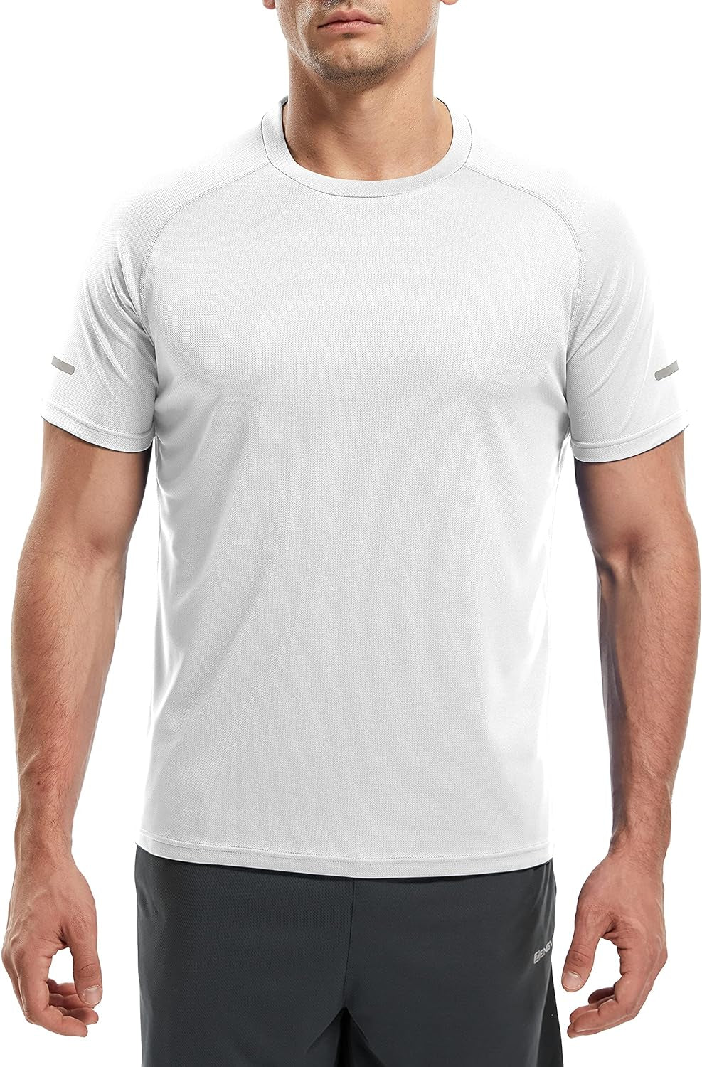 Men's 3-Pack Quick-Dry Moisture-Wicking Short Sleeve Mesh Athletic T-Shirts