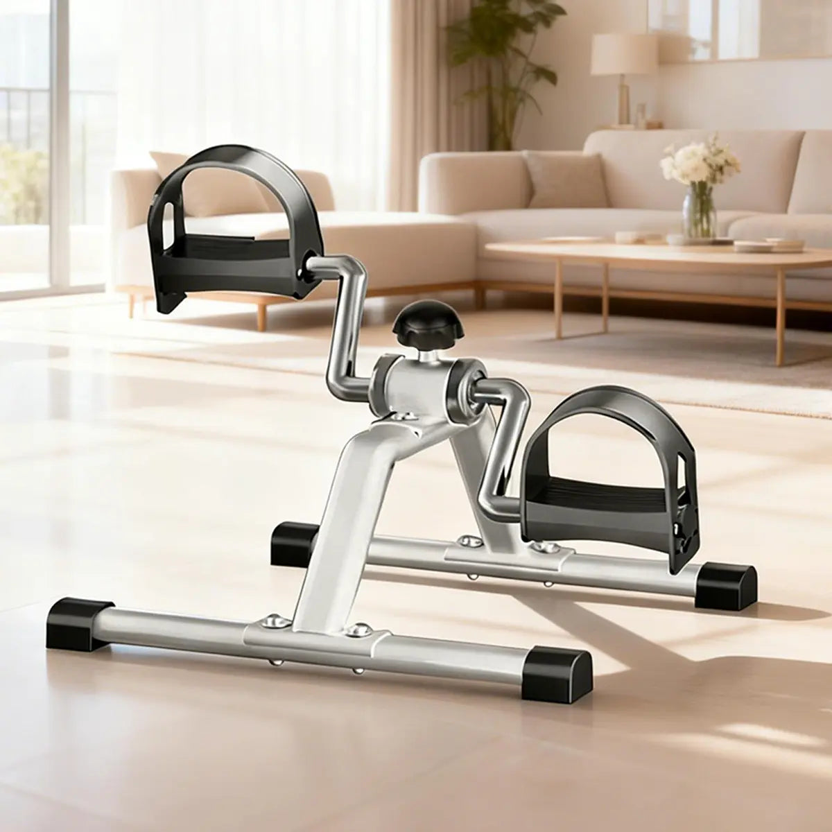 Adjustable Mini Exercise Bike for Seniors - Portable Under Desk Pedal Exerciser for Muscle Recovery and Strength Training, Ideal Father's Day Gift