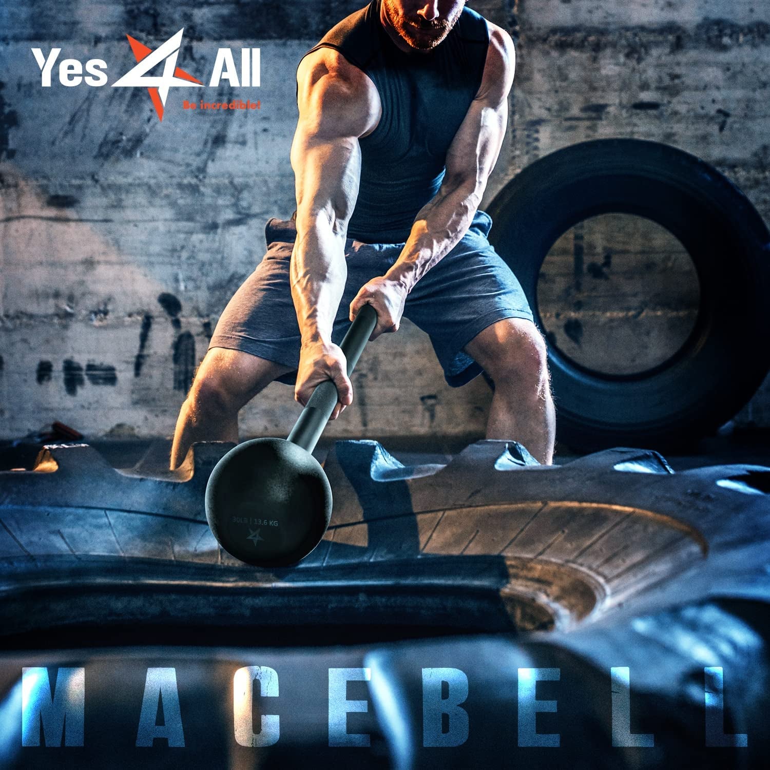 Steel Mace Bell for Versatile Strength Training - Suitable for Full Body, Shoulder, Grip, and Forearm Workouts with Weights Ranging from 5 to 30 LB for All Fitness Levels
