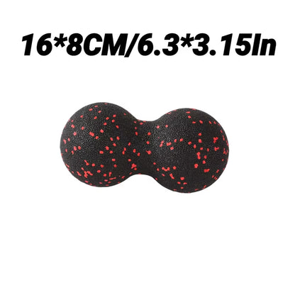 High-Density Foam Peanut Massage Balls and Block for Muscle Relaxation and Pain Relief in Yoga and Fitness