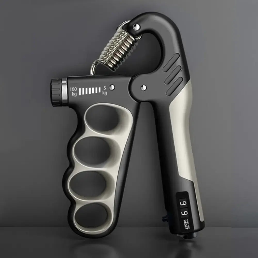 Adjustable Digital Hand Gripper with LCD Display, 5-100Kg Forearm Strength Trainer for Home Gym Workouts