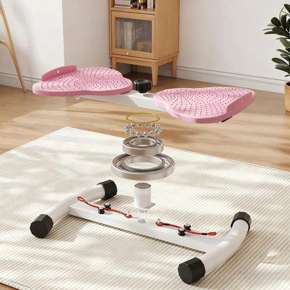 Waist Twist Machine - 300 lbs Capacity Ab Board, Portable Exercise Equipment for Home Gym Aerobic and Cardio Training for Women
