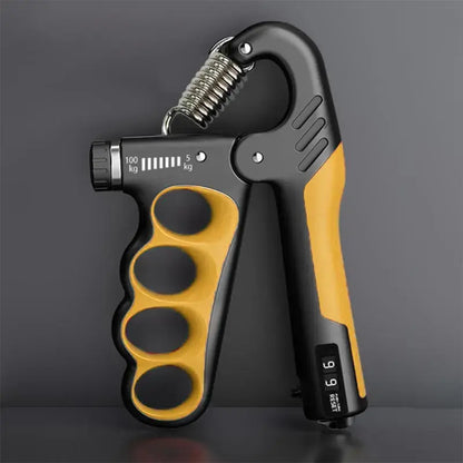 Adjustable Digital Hand Gripper with LCD Display, 5-100Kg Forearm Strength Trainer for Home Gym Workouts