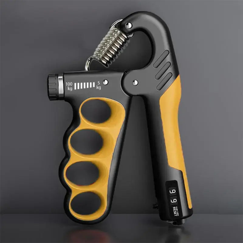 Adjustable Digital Hand Gripper with LCD Display, 5-100Kg Forearm Strength Trainer for Home Gym Workouts
