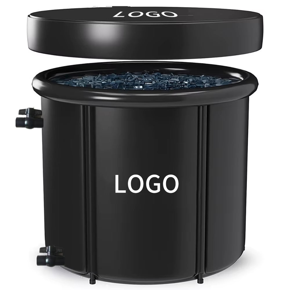 Portable Folding Inflatable Outdoor PVC Cold Water Immersion Bath for Cryotherapy and Recovery - 50-59 Gallon Capacity