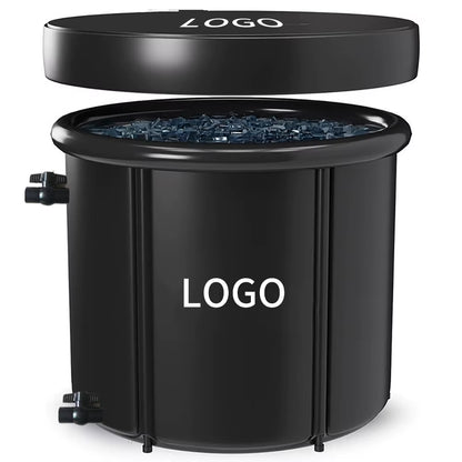 Portable Folding Inflatable Outdoor PVC Cold Water Immersion Bath for Cryotherapy and Recovery - 50-59 Gallon Capacity