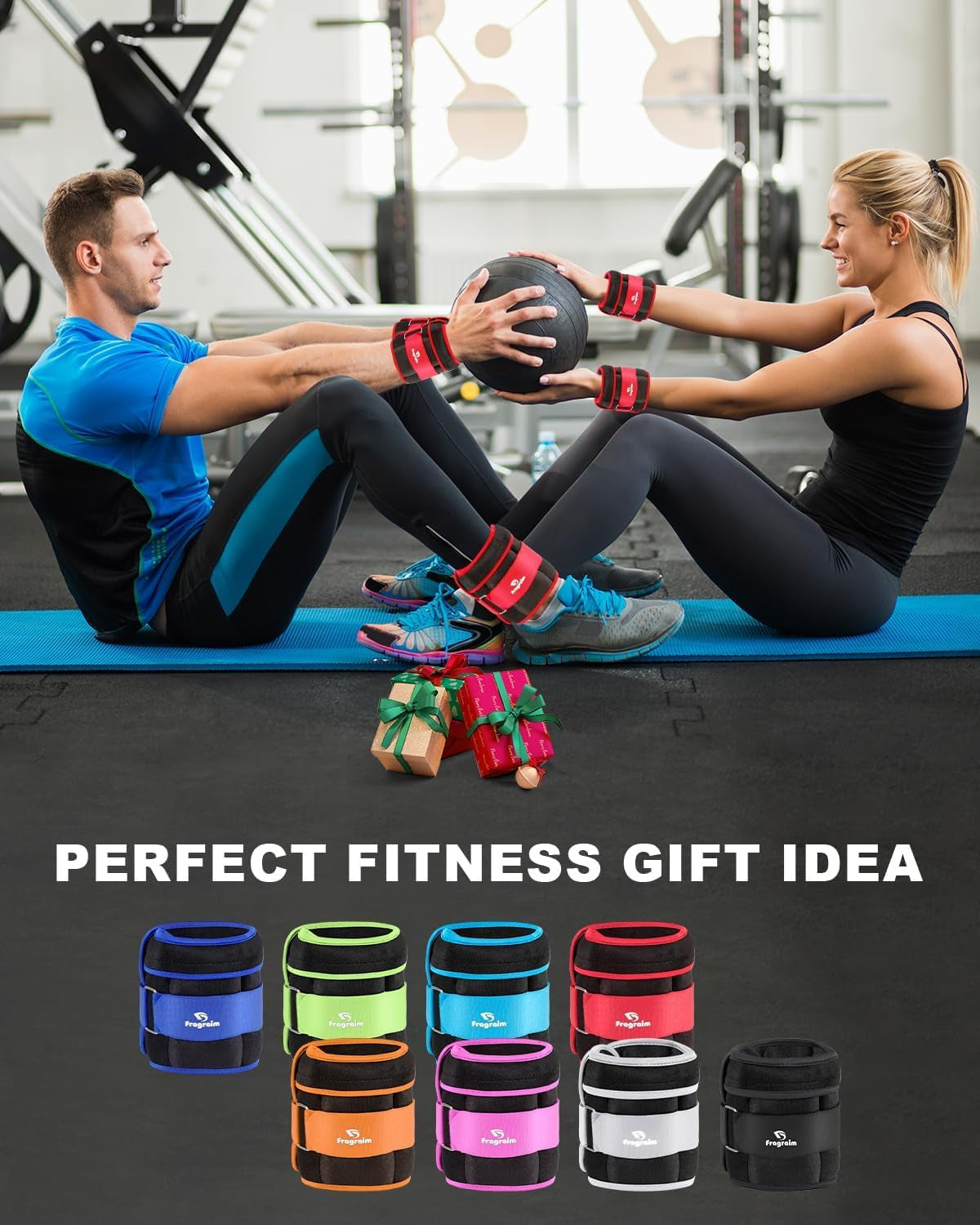 Adjustable Ankle Weights (1-20 lbs) with Removable Weights for Jogging, Gymnastics, Aerobics, and Physical Therapy